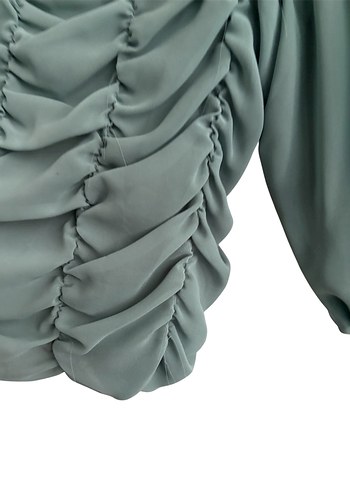 Drapeli Straplez / Madonna Yaka Bluz - Görsel 5