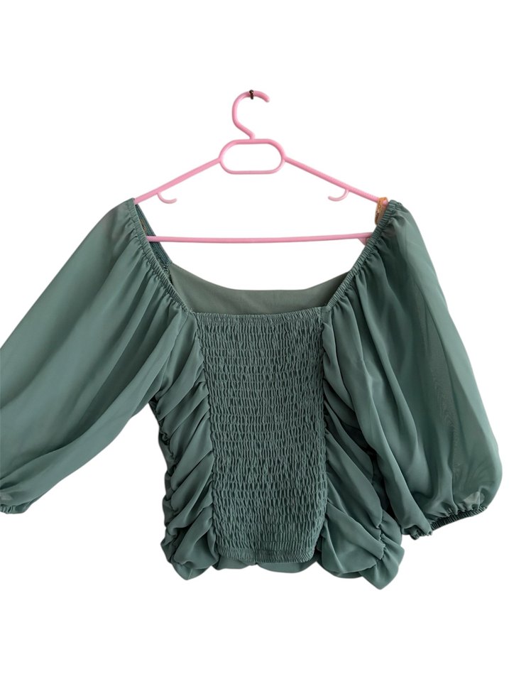 Drapeli Straplez / Madonna Yaka Bluz - Görsel 2