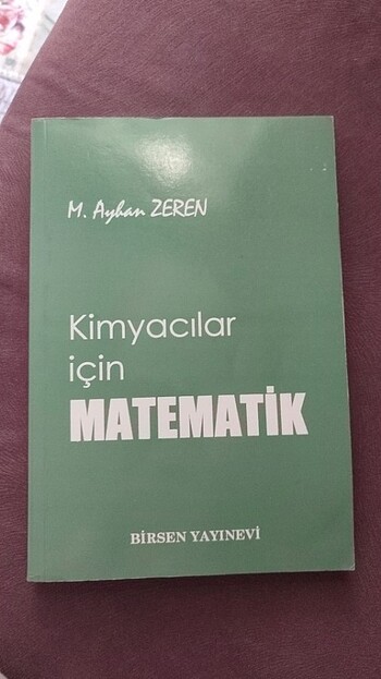 Kimyacılar için Matematik 