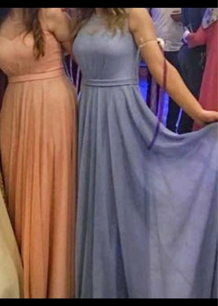 Sırt detaylı tül abiye - Görsel 3