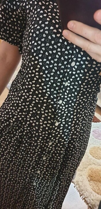 Minik kalpli maxi elbise - Görsel 9