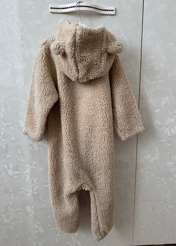 Kürklü Bebek Tulumu Bej - Görsel 2