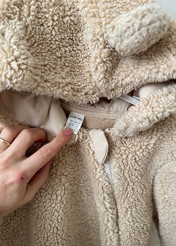 Kürklü Bebek Tulumu Bej - Görsel 6