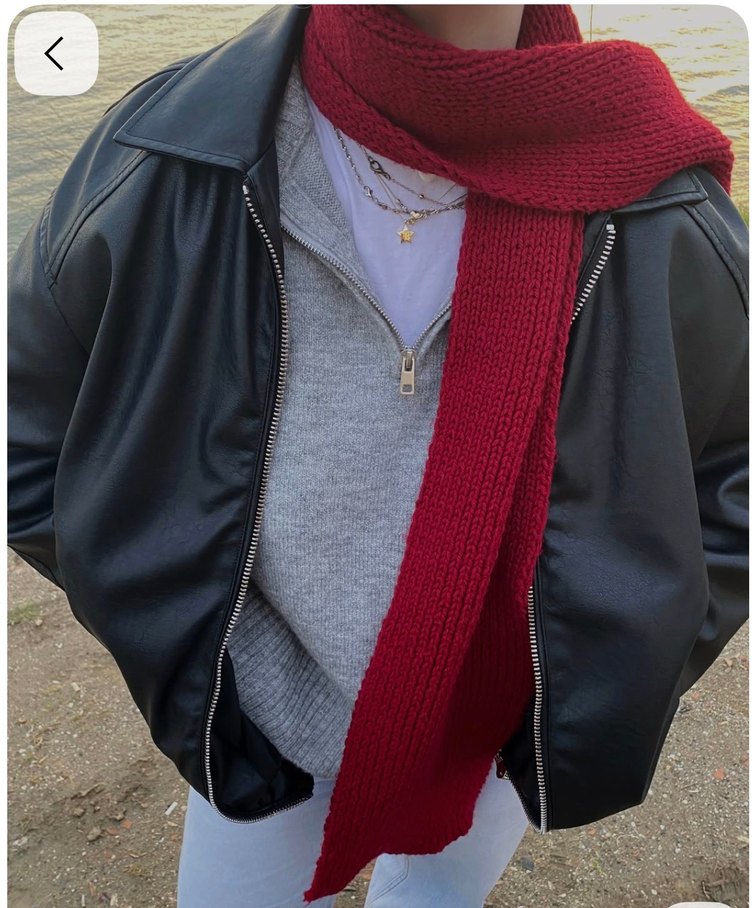 Bordo Örgü Kadın Atkı ve Eldiven Seti - Görsel 5