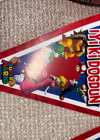 Renkli Super Mario Parti Seti - Görsel 4