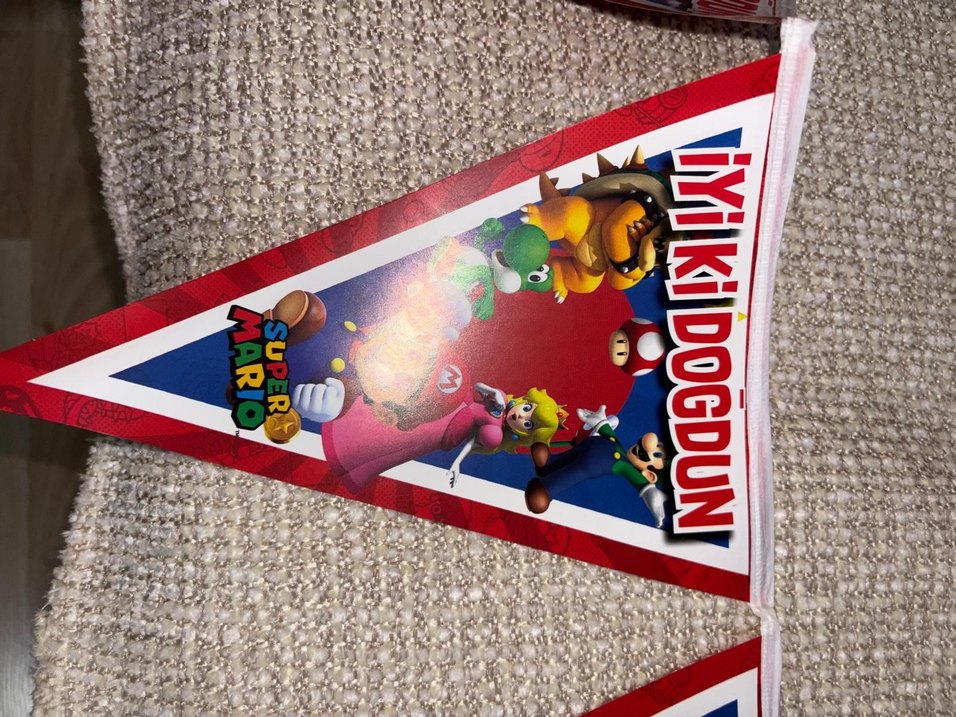 Renkli Super Mario Parti Seti - Görsel 4
