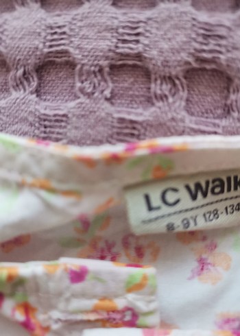 LC Waikiki Çiçek Desenli Beyaz Kız Bluzu