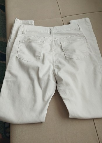 Kız Çocuk Gri Elastik Dar Kesim Pantolon - Görsel 3