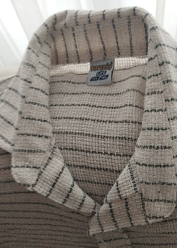 Gri Keten Erkek Gömlek, Düğmeli, Kısa Kollu - Görsel 4