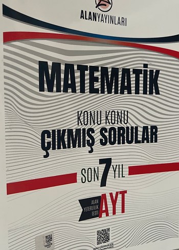 Alanyayınları AYT Matematik Çıkmış Sorular Kitabı