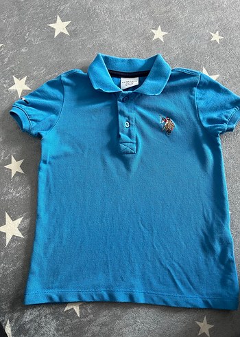 Erkek Çocuk Mavi Polo Yaka Tişört 2 adet 1 tişört