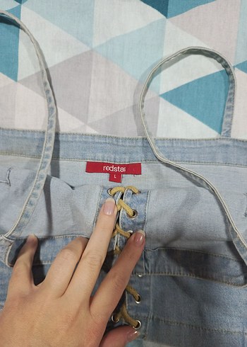American Vintage likralı kot büstiyer