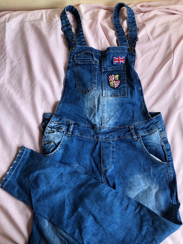 Denim Askılı Tulum American Dream Vintage - Görsel 2