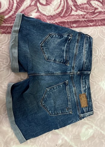 Kadın Mavi Kot Şort - Görsel 3