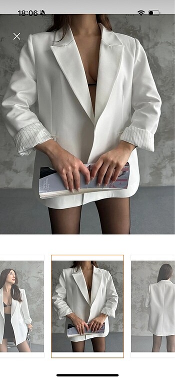 BEYAZ BLAZER