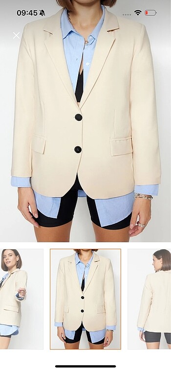 TAŞ RENGİ BLAZER CEKEt