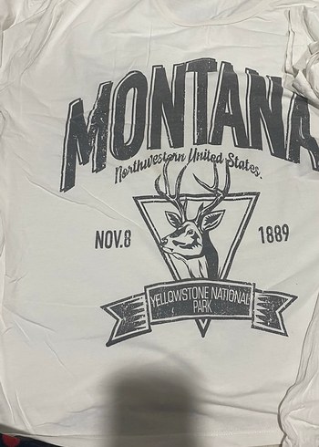 Baskılı Beyaz Montana Tişörtü - Görsel 2