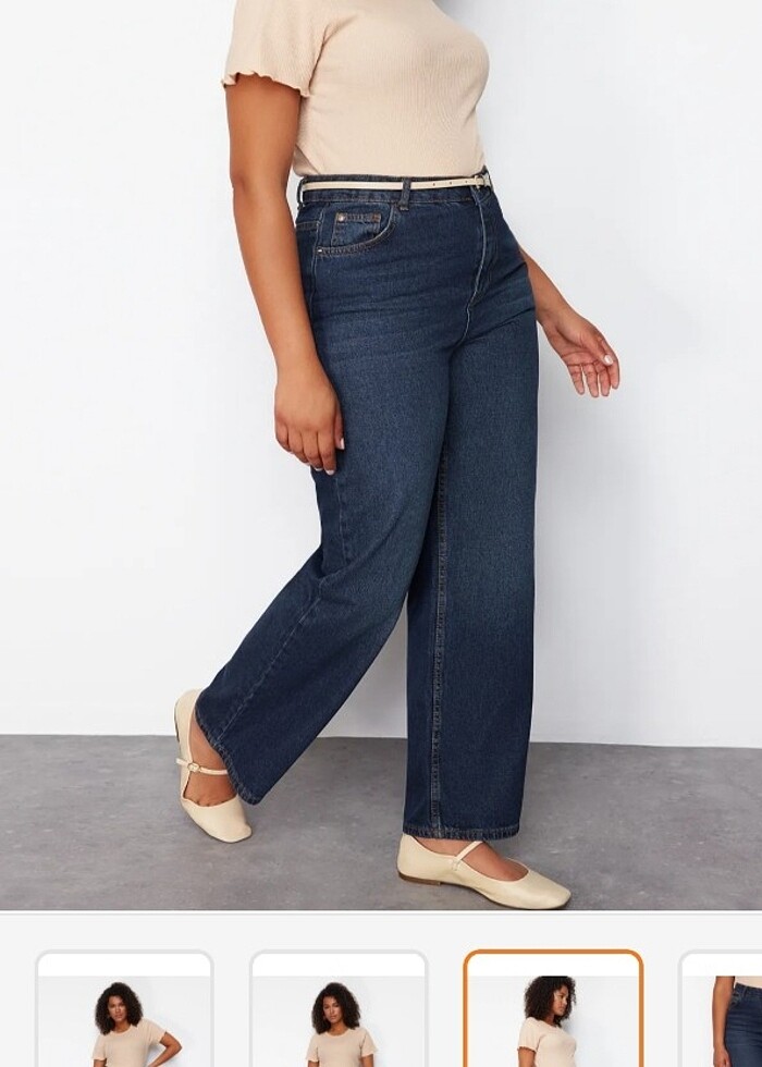 Yüksek bel Jean curve - Görsel 4