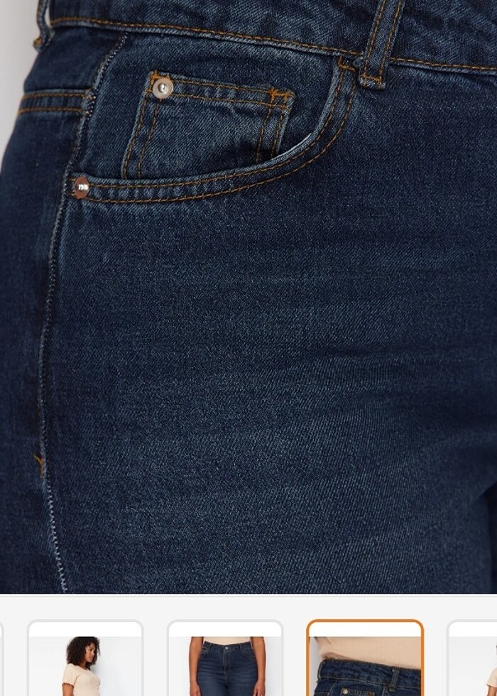 Yüksek bel Jean curve - Görsel 5