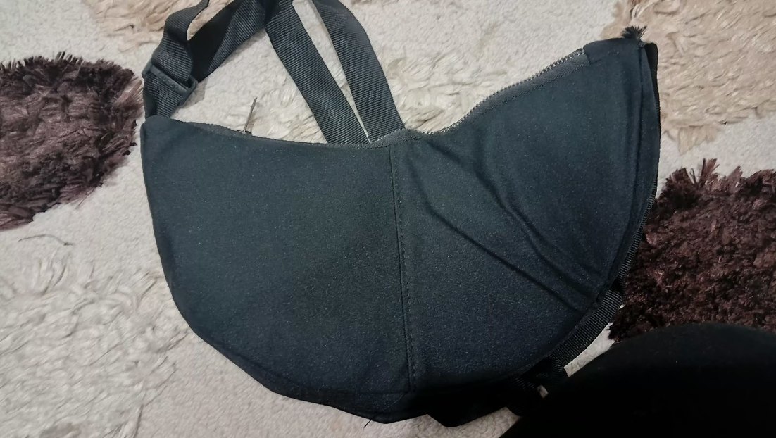 Siyah Omuz Çantası, Tokalı, Biker Tarzı - Görsel 2