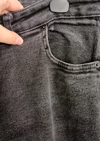 Gri Normal Boy Denim Kadın Jean - Görsel 4