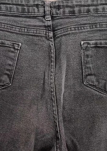Gri Normal Boy Denim Kadın Jean - Görsel 5