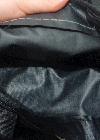 Fermuarlı Siyah Street Wear Kol Çantası - Görsel 5