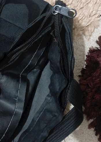 Fermuarlı Siyah Street Wear Kol Çantası - Görsel 6