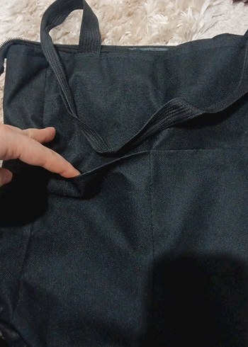 Fermuarlı Siyah Street Wear Kol Çantası - Görsel 3