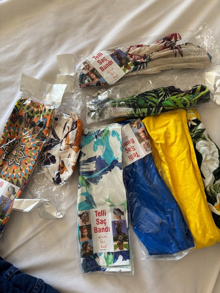 Çok Renkli Telli Bohem Saç Bandı - Görsel 2