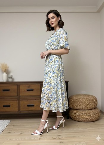 Beyaz Tokalı Stiletto Topuklu Kadın Ayakkabı - Görsel 2