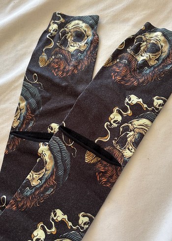 Kahverengi Baskılı Erkek Topuk dikişsiz çorap - Görsel 3