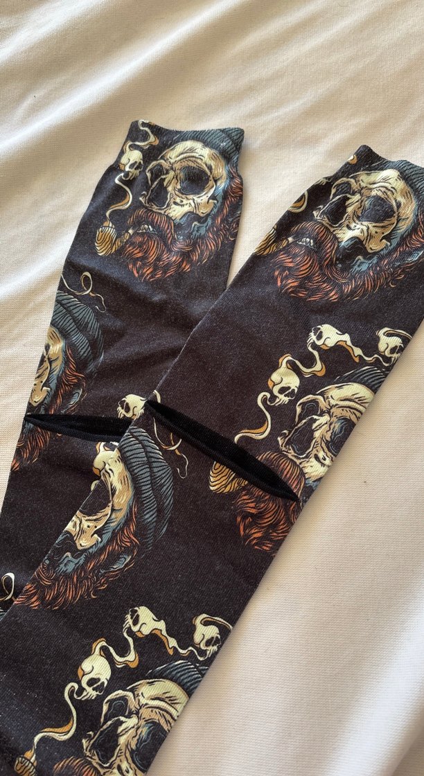 Kahverengi Baskılı Erkek Topuk dikişsiz çorap - Görsel 3