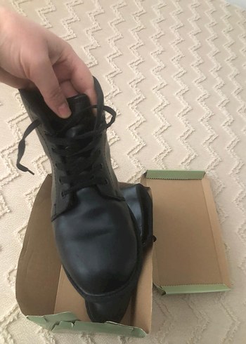 Siyah Minimalist Erkek deri  Bot - Görsel 7