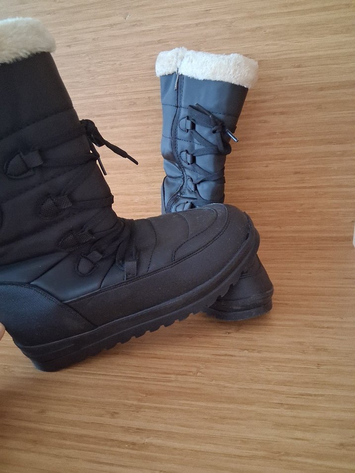 Siyah Kürklü Dolgu Topuk Kadın Bot - Görsel 2