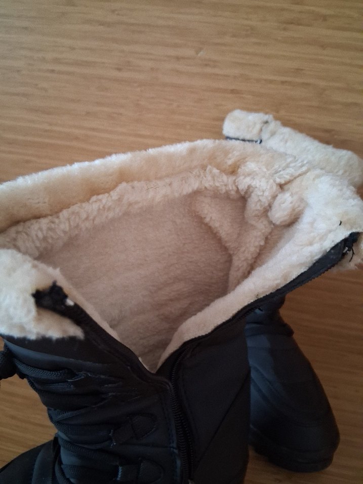 Siyah Kürklü Dolgu Topuk Kadın Bot - Görsel 4