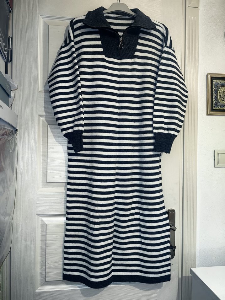 çizgili spor elbise - Görsel 3