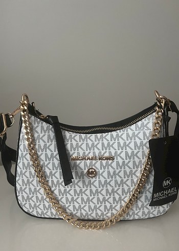 Michael Kors Zincir Detaylı Beyaz Kadın Omuz Çantası