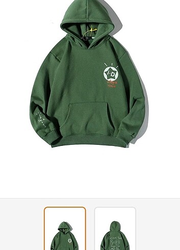Yeşil sweatshirt 