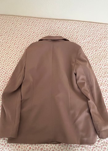 Kahverengi Düğmeli Kadın Blazer Ceket - Görsel 2