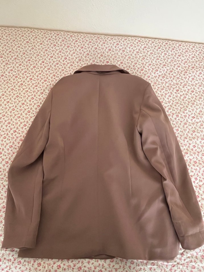 Kahverengi Düğmeli Kadın Blazer Ceket - Görsel 2