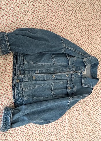 Kadın Mavi Kot Ceket - Görsel 2