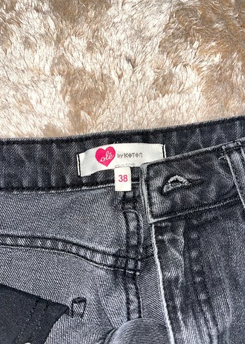 38 Beden Siyah mini Denim Şort