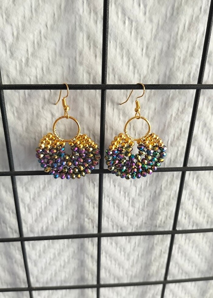 Boncuklu küpe  - Görsel 2