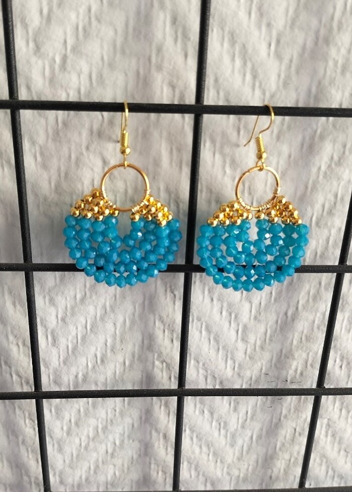 Boncuklu küpe  - Görsel 2