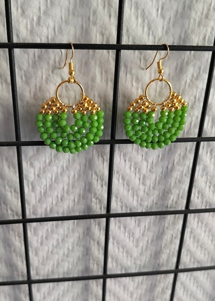 Boncuklu küpe  - Görsel 2