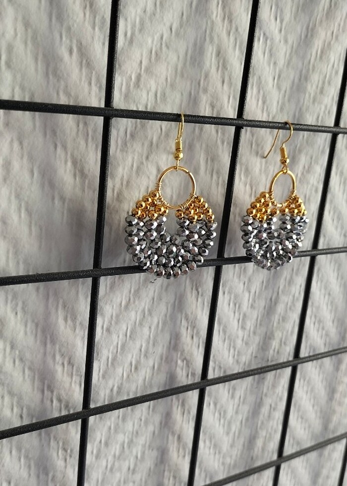 Boncuklu küpe  - Görsel 2