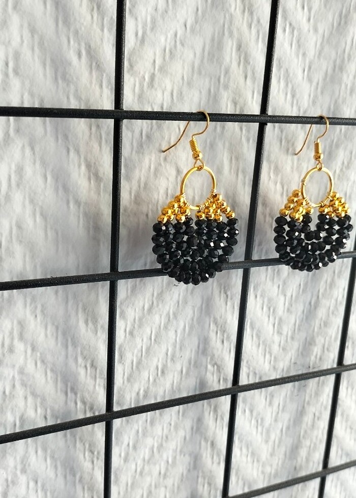 Boncuklu küpe  - Görsel 2