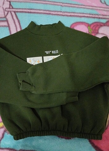 Koton Koton Kadın Yeşil Sweatshirt 