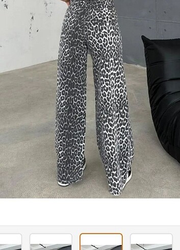 Baggy leopar pantolon